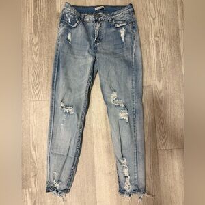 Distressed Light Blue Women's Jeans